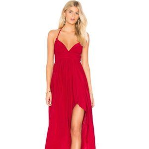 MISA Los Angeles Ever Maxi Dress in Red